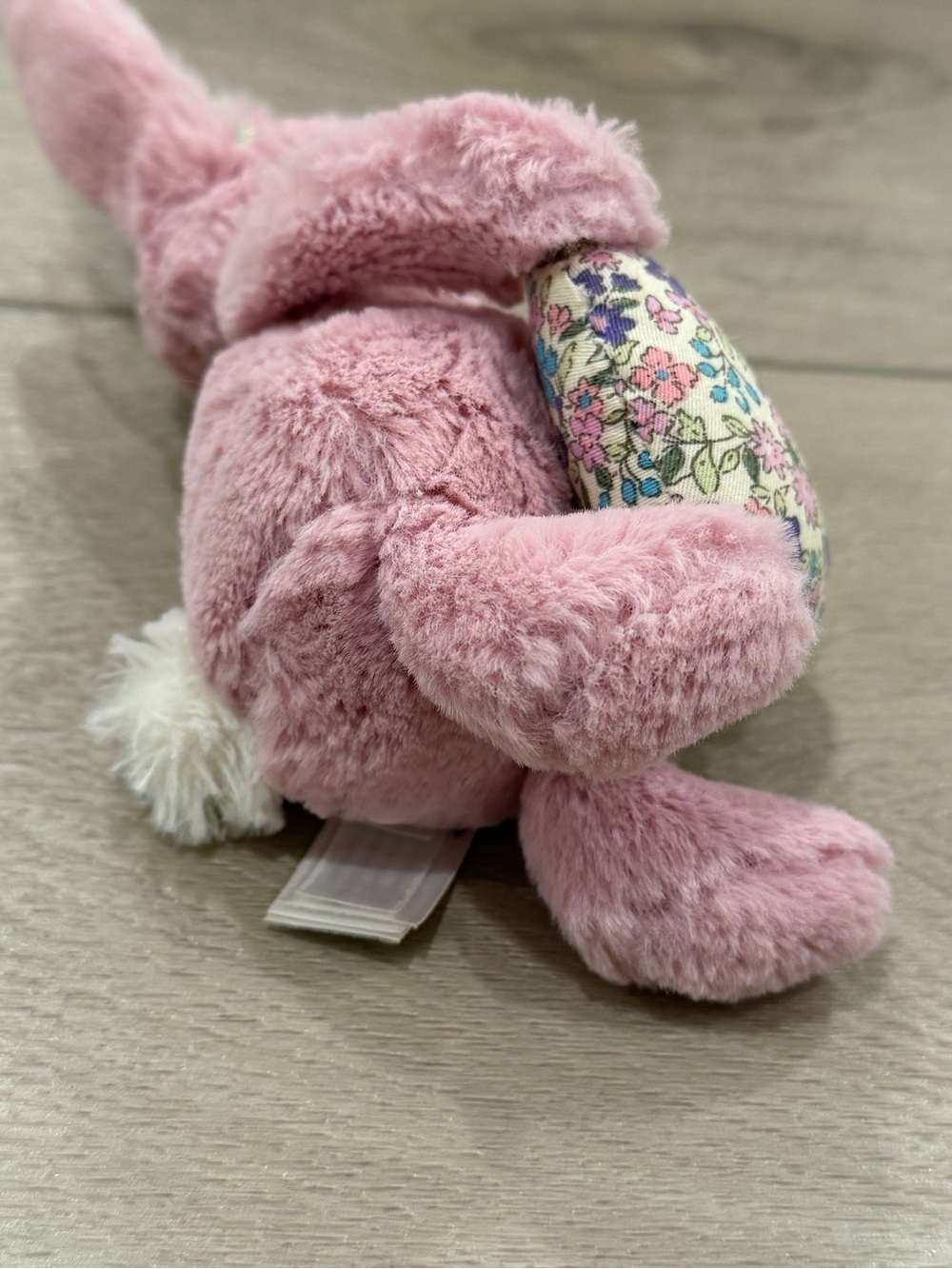 Jellycat Blossom Pink Tulip Heart Bunny Plush Small 6" - Picture 5 of 6